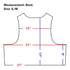 Line drawing of the Condor EXO Plate Carrier Gen II back showing measurements: 12” across shoulders, 21” across chest and bottom, 17” vertical length, and 8” side length. Size S/M.
